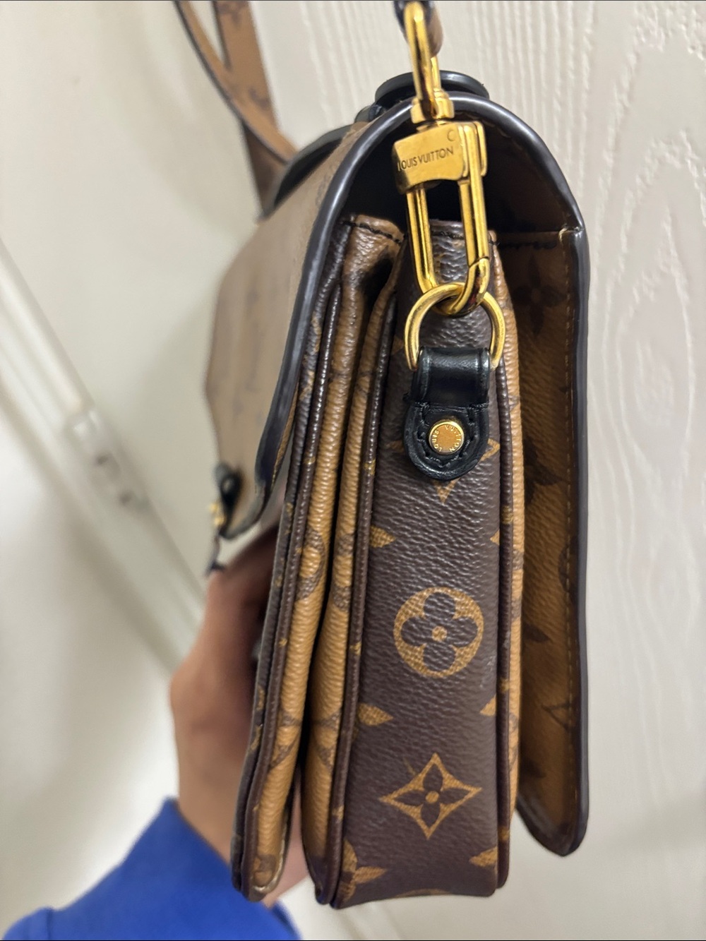 Louis Vuitton Brown Two-Tone Monogram Crossbody Bag - Picture 7 of 10